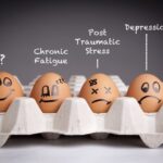 A group of eggs with faces drawn on them.