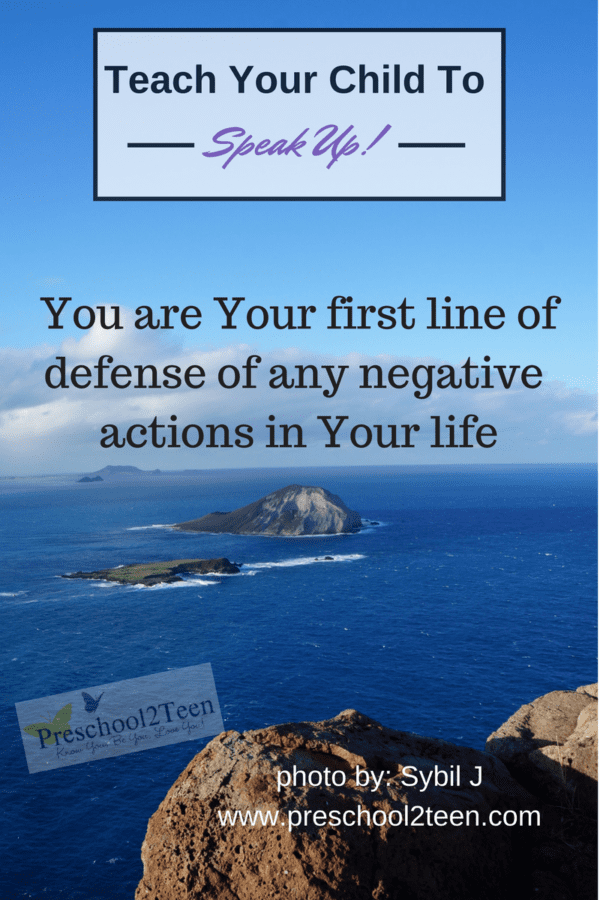 Teach Your Child(ren) To Speak Up For Themselves Immediately