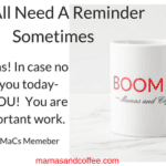A coffee mug sitting on top of a table.