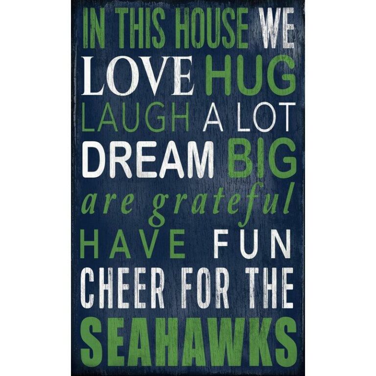  SEAHAWKS IN THIS HOUSE WALL DÉCOR.