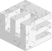 A 3 d image of the cube with the letter e in it.