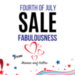 A sale advertisement for the fourth of july.